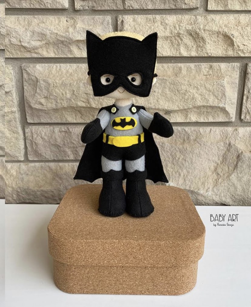 Batman Felt Doll